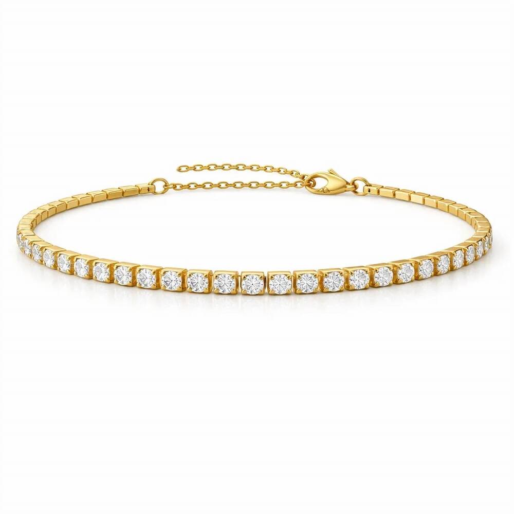 NEW ELLIE VAIL women's camden tennis bracelet in gold